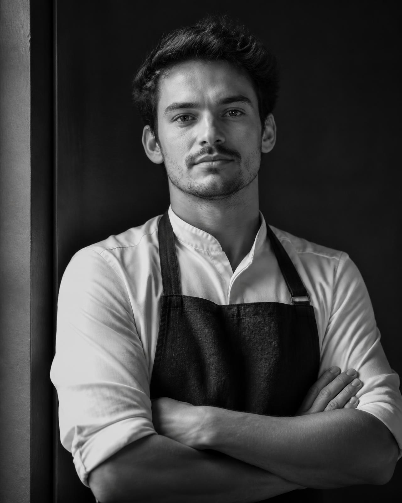 Portrait des Küchenchefs Lukas Schubert
